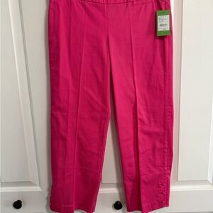 Lilly Pulitzer Hot Pink Cropped Pants